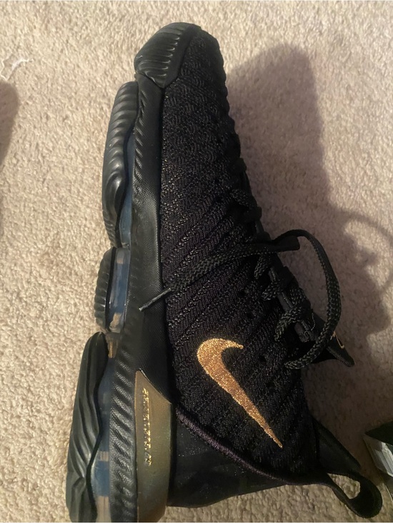 Nike LeBron 16 “I’m King” Black Athletic Sneakers with Gold Accent men’s 8.5 main image 7
